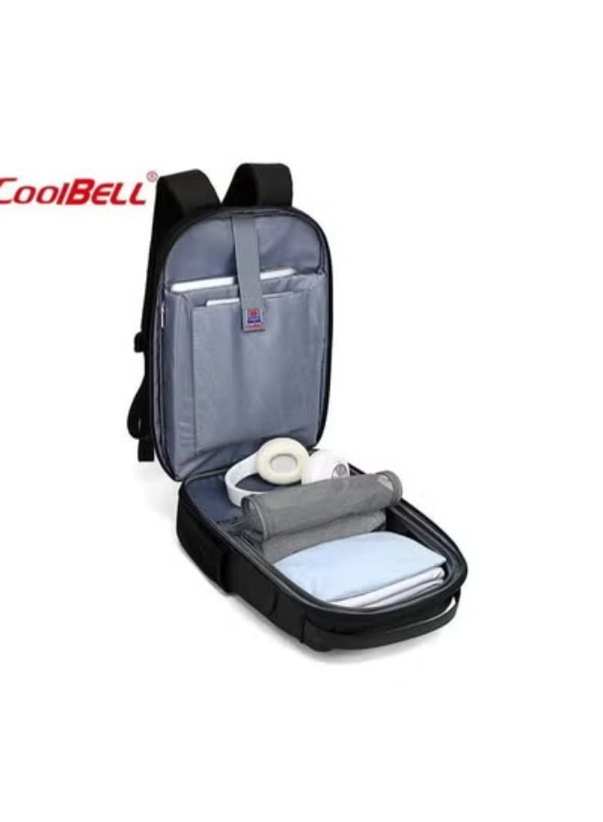 كول بيل حقيبة ظهر للكمبيوتر المحمول أحدث صيحات الموضة للرجال والنساء والمدرسة والعمل قياس كبير حجم 15 .6 لون  موديل 8239 - Image 5