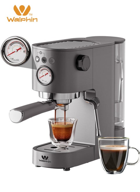 Espresso Machine Coffee Maker Cappuccino Machine Latte Machine 20Bar 1350W 1200Ml Water Tank with Milk Frother Steam Wand for Home and Office Dormitory Hotel