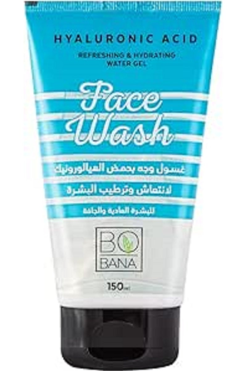 غسول الوجه بحمض الهيالورونيك من بوبانا - 150 مل