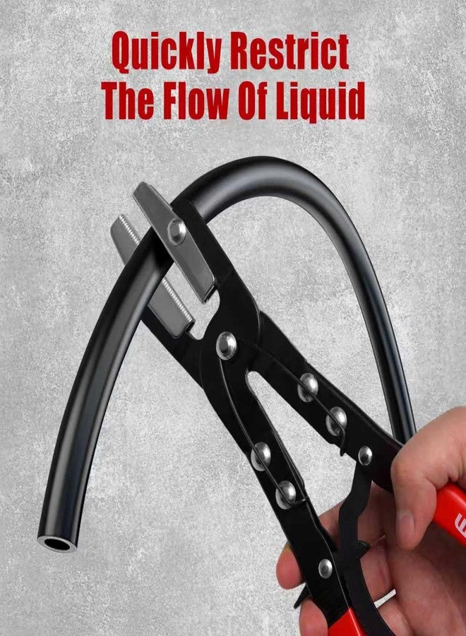 وايزأب كماشة WISEUP لقص الخراطيم، 3 قطع - كماشة سقاطة بطول 8 و10 و12 بوصة لخطوط المبرد والوقود وسائل التبريد في السيارات مع حقيبة تخزين - Image 5