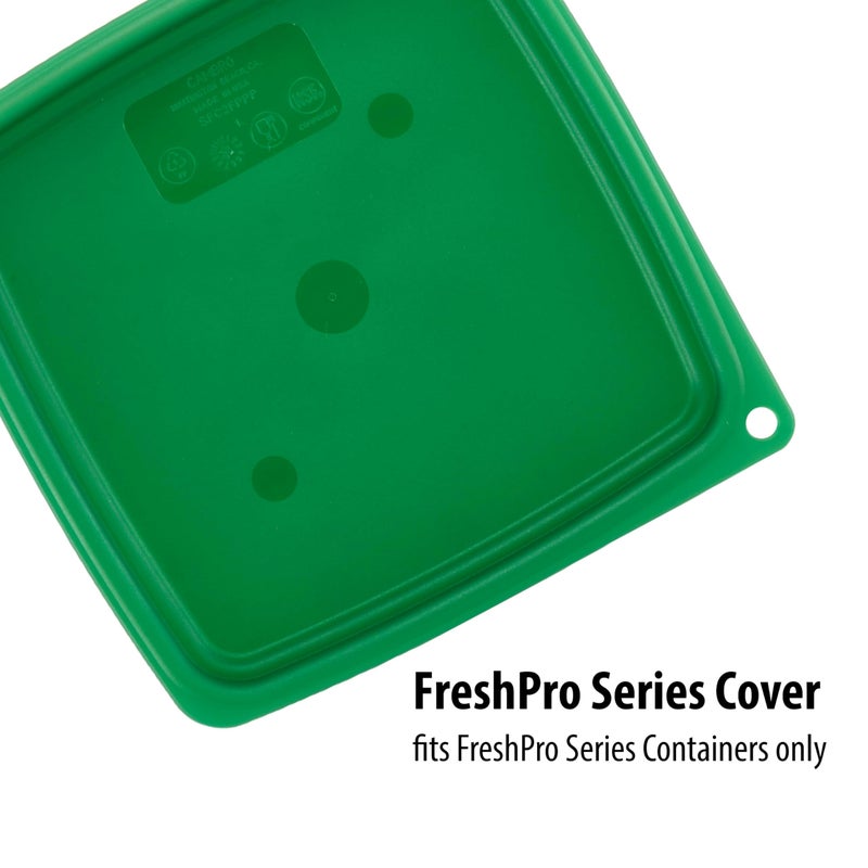 Cambro Cambro 4 QT (Quart) Food Storage Container with Lid (2 Pack) - FreshPro Series (Clear)  - Image 5