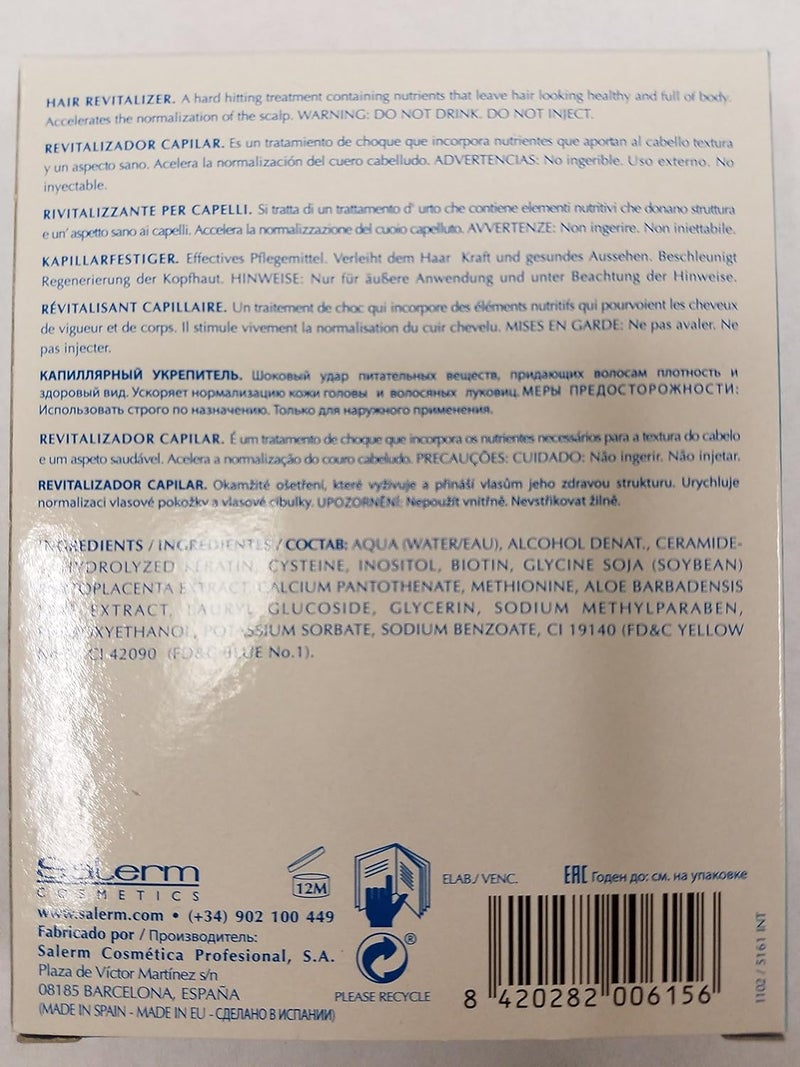 Salerm Energy Hair Regenerator/Revitalizer - 4 Applications for Healthy Hair - Image 2