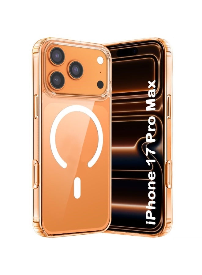IPhone 17 Pro Max MagSafe Case Cover | Camera Protection | Hard Crystal Clear Back | Shockproof Bumper Case Cover for iPhone 17 Pro Max (Transparent) - Image 1