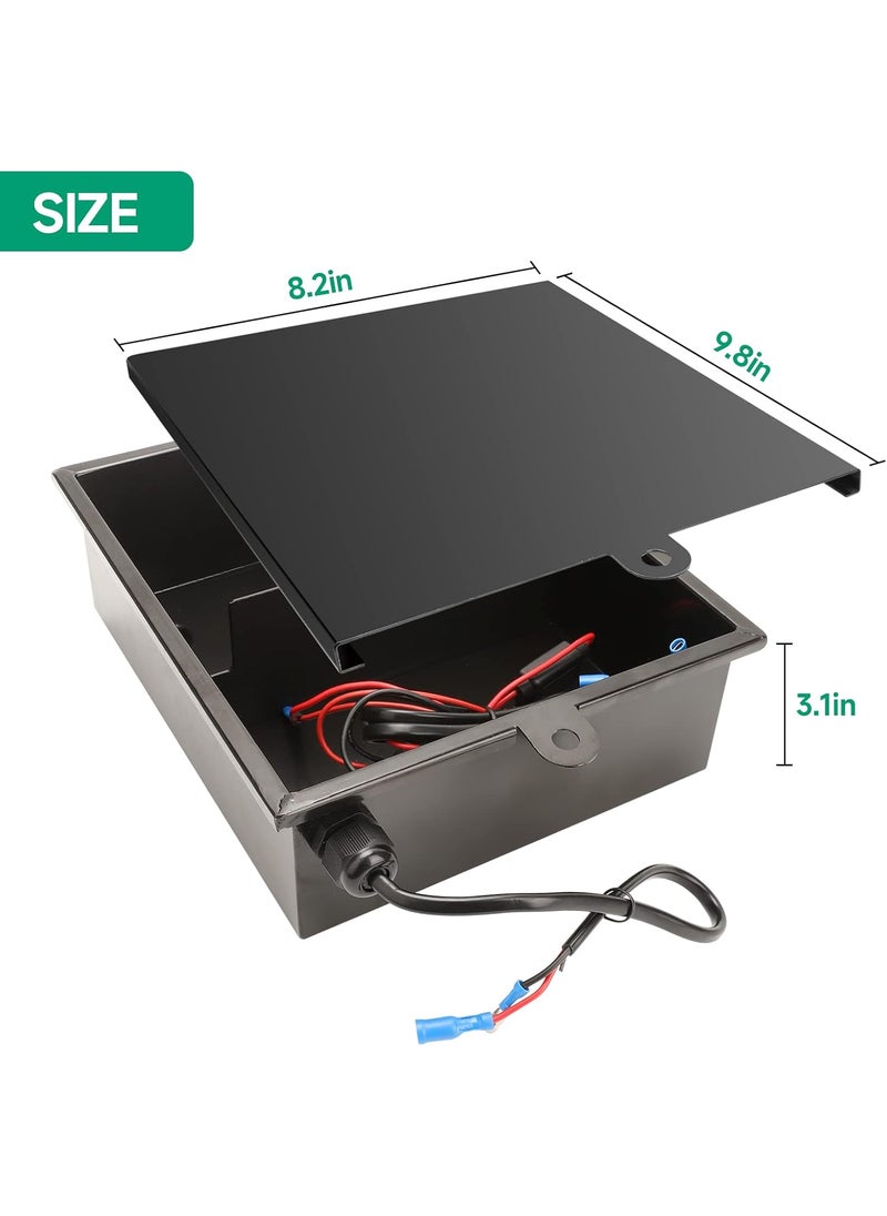 briidea Briidea Battery Box Apply to Deer Feeders Door Openers or Vehicular Swing Gates Durable and Weatherproof  - Image 5