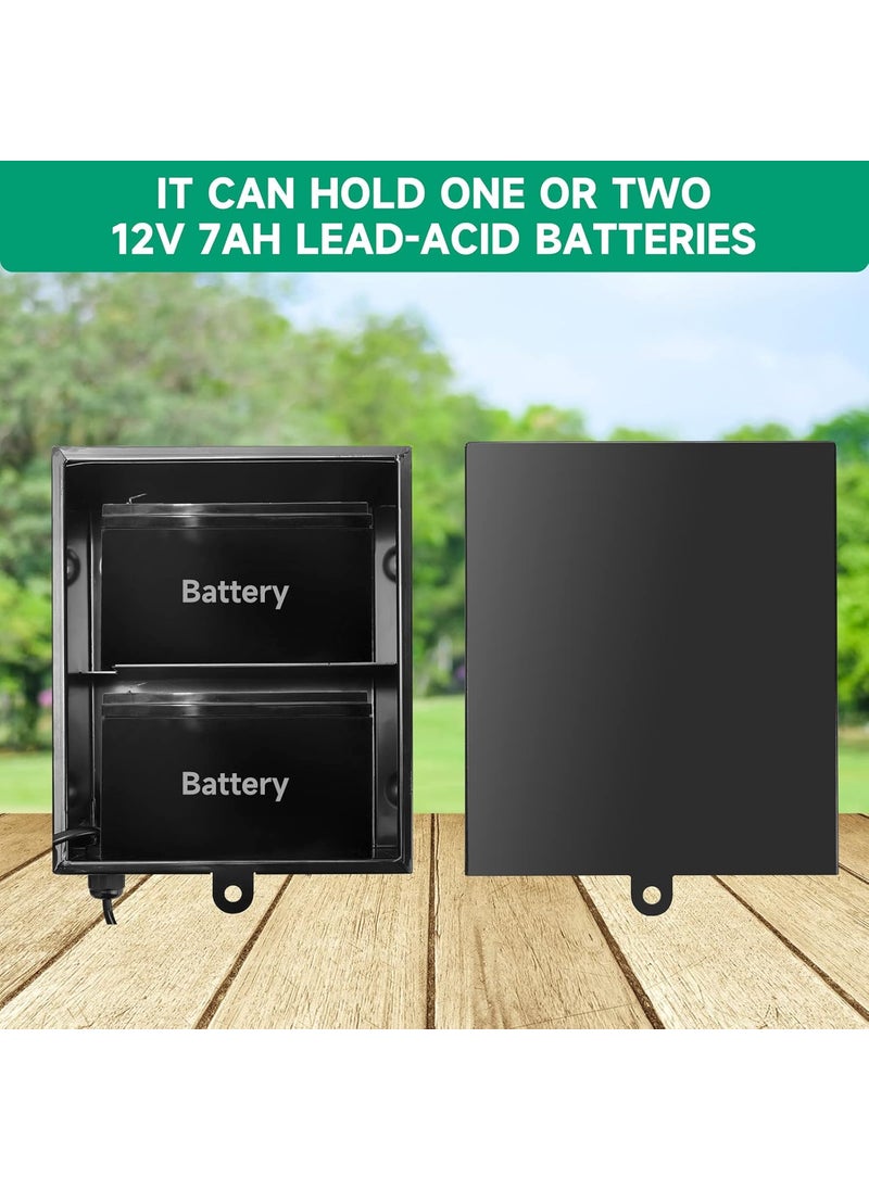 briidea Briidea Battery Box Apply to Deer Feeders Door Openers or Vehicular Swing Gates Durable and Weatherproof  - Image 3