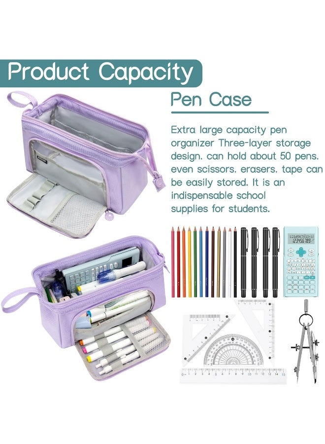 إي سي في في علبة أقلام وأقلام رصاص بسعة كبيرة - Image 4