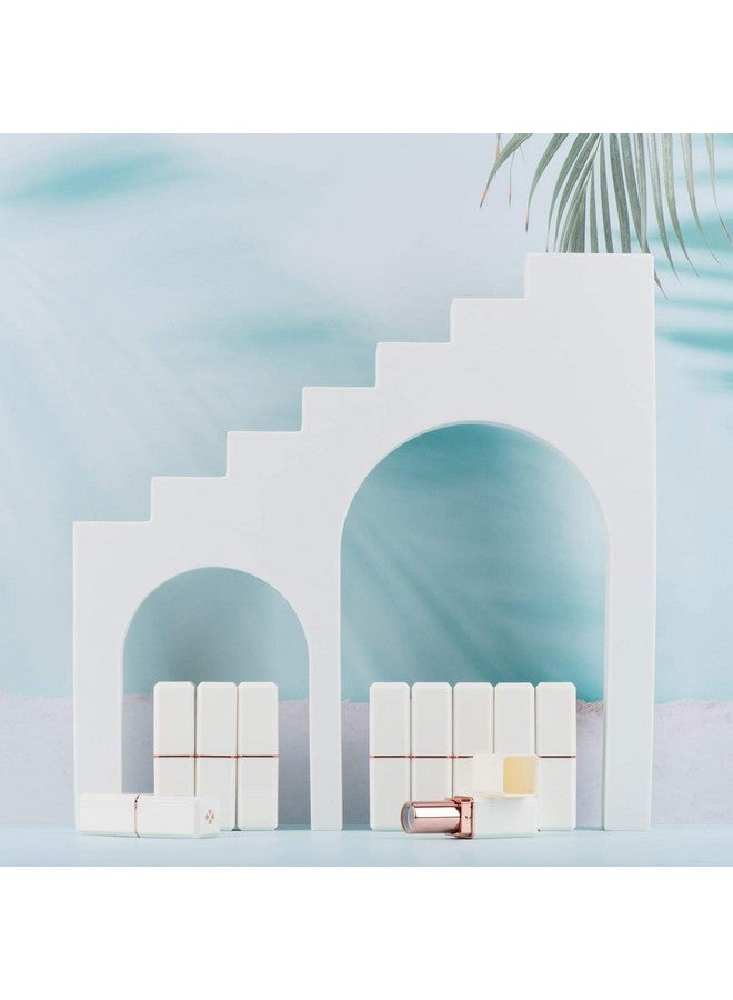 Allwon 10Pcs White Empty Lipstick Tubes Diy Lip Balm Container (Square Tube) - Image 5