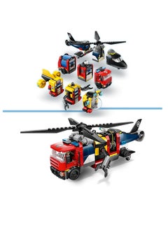 LEGO LEGO Helicopter, Fire Engine And Submarine Remix Building Toy Set 60462  - Image 3