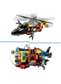 LEGO LEGO Helicopter, Fire Engine And Submarine Remix Building Toy Set 60462  - Image 4