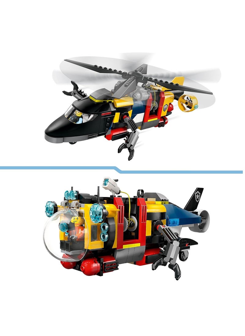 LEGO - LEGO Helicopter, Fire Engine And Submarine Remix Building Toy Set 60462 - Image 1