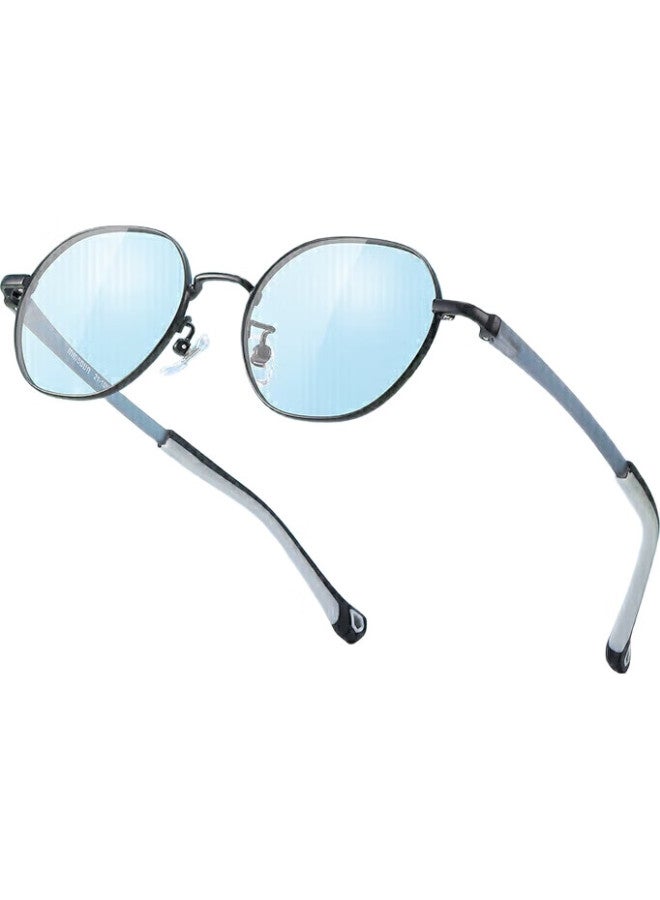 pulais Children'S Anti-Blue Light Glasses, Myopia Glasses Frame, Protective Goggles, Rose Gold, 24059A - Image 2