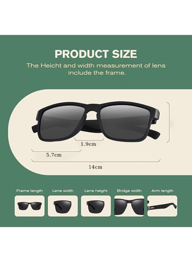 BAZARU Polarized Sunglasses for Men & Women – UV400 Protection Classic Fashion Designer Style Sun Glasses - Image 4