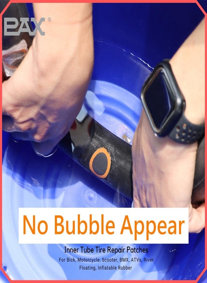 PAX 96 Pcs 25mmØ Bike Inner Tire Tube Patches, Puncture Flat Tire Repair Patch for Bicycle, Motorcycle, Scooter, BMX, ATVs, River Floating, Inflatable Rubber, Trolley, Wheelchairs, Lawn Mower - Image 4