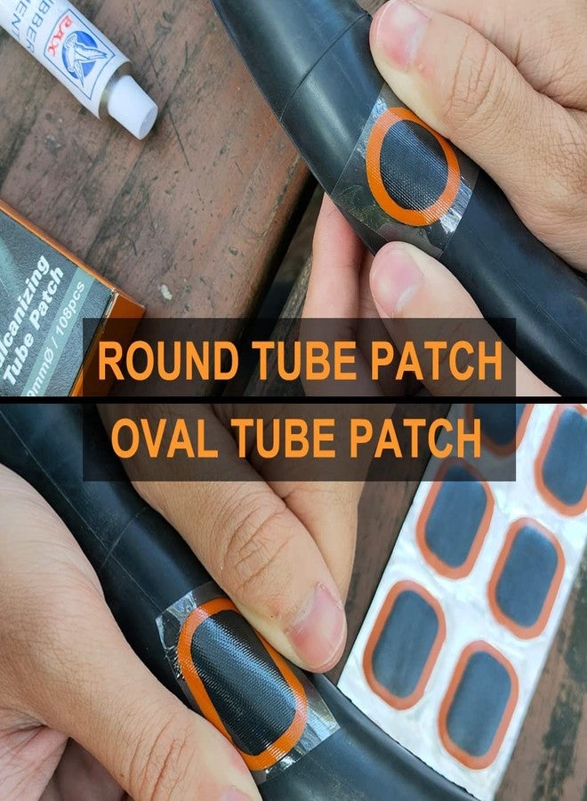 PAX 96 Pcs 25mmØ Bike Inner Tire Tube Patches, Puncture Flat Tire Repair Patch for Bicycle, Motorcycle, Scooter, BMX, ATVs, River Floating, Inflatable Rubber, Trolley, Wheelchairs, Lawn Mower - Image 5