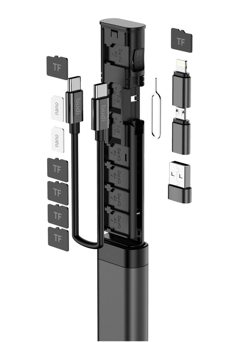 1PC Data Cable Multifunctional Three In One Data Cable Card Reader OTG Adapter Type C External Memory Card Storage Stick
