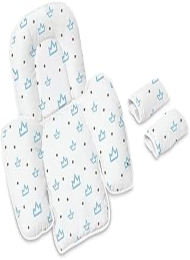 Mamas Gift Crown Print Car Seat Support, White/Blue - pzsku/ZA5E614E2B60ED805C3B4Z/45/_/1717929214/1a230b07-a6ef-40a4-b1fe-ec4f2fbc8225