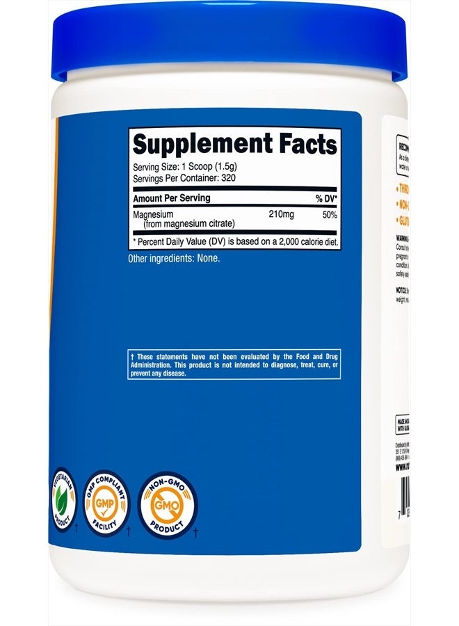 Nutricost Magnesium Citrate Powder (Unflavored, 500 Gram) - Image 3