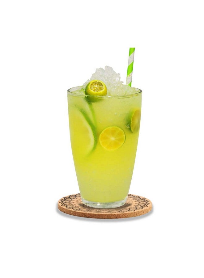 سوليبي قواعد أكواب من الفلين من سوليبي، قابلة لإعادة الاستخدام، مجموعة قواعد أكواب دائرية من الفلين للمنزل والمكتب والبار والمطعم - 4 بوصات (عبوة من 9 قطع) - Image 5