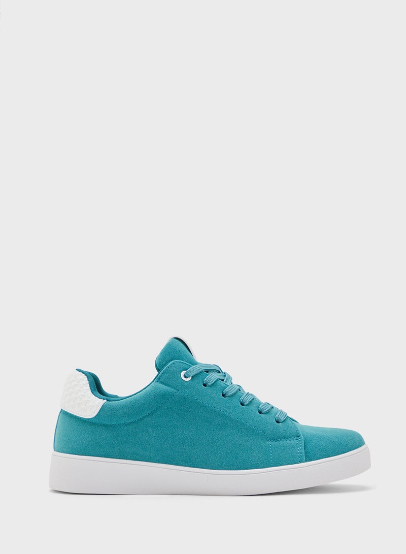 Ginger Faux Suede Stripe Detail Sneakers  - Image 1