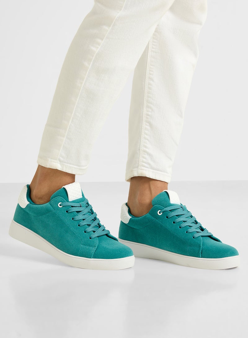 Ginger Faux Suede Stripe Detail Sneakers  - Image 5