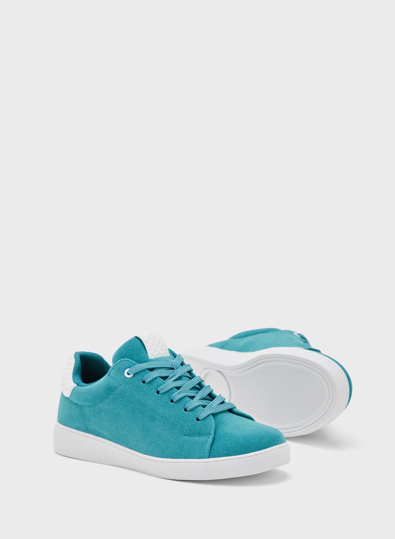 Ginger Faux Suede Stripe Detail Sneakers  - Image 3