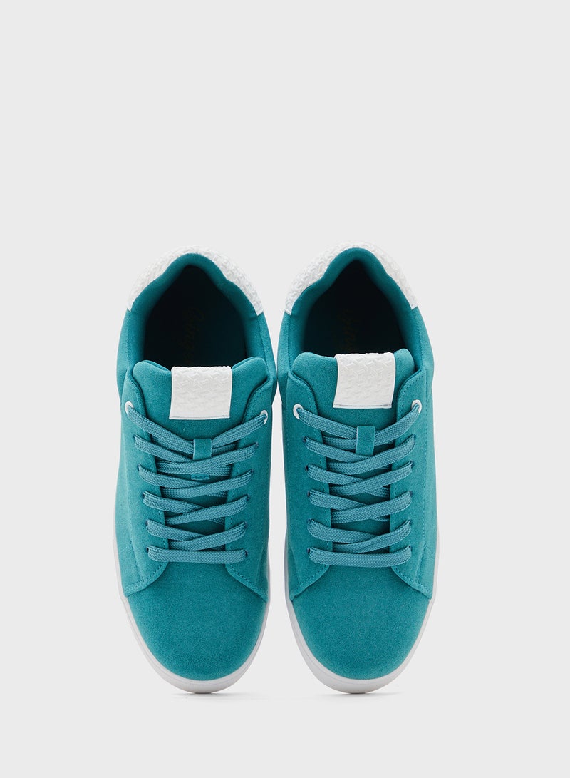 Ginger Faux Suede Stripe Detail Sneakers  - Image 4