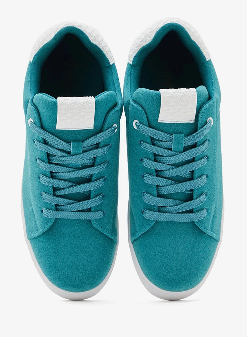 Ginger  Faux Suede Stripe Detail Sneakers for Women | Best Price UAE