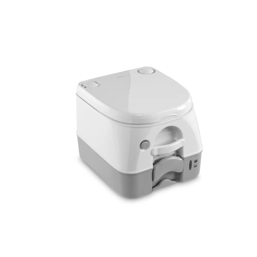Dometic 1223.0154 301097206 970-Series Portable Toilet - 2.6 Gallon, Gray - Image 1