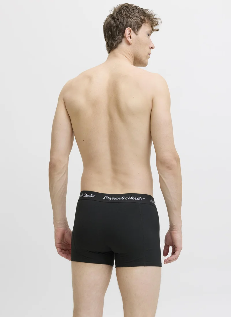 JACK & JONES 3 Pack Of Logo Band Trunks