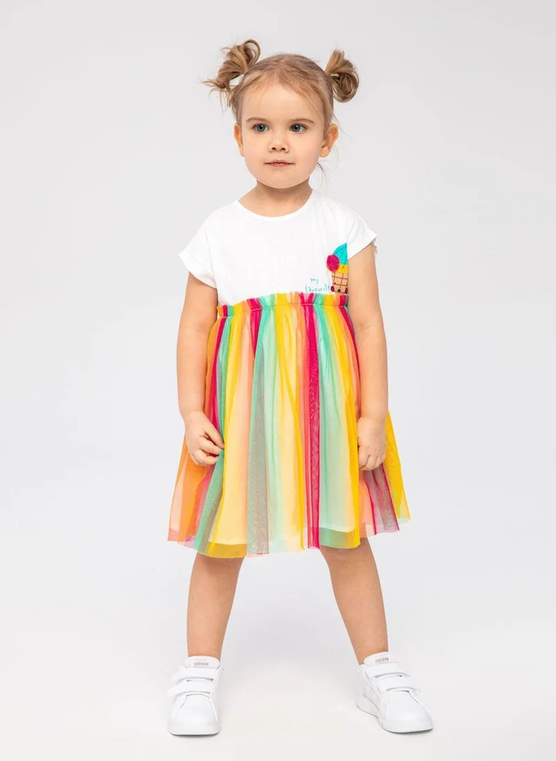 MINOTI Baby Girls Multi Coloured Striped Dress