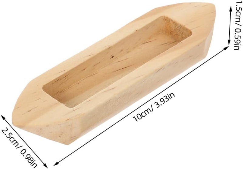 FAVOMOTO 2pcs Unfinished Wooden Boat Models Rustic Decor for Home Fishing Canoe Craft Painting for Parties and Home Decoration - Image 2