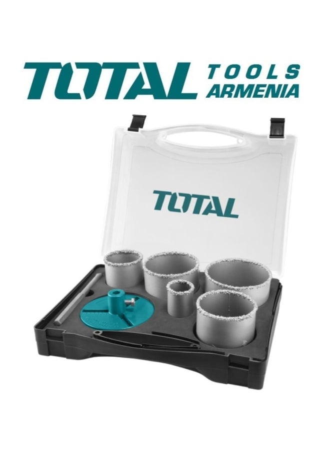 توتال طقم بنطة تخريم رخام و جرانيت توتال كباية 7 قطع