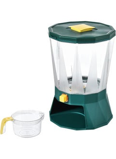 4 Grid Rice Dispenser, Cereal Containers Storage Airtight | Easy Press Rotating Rice Container Grain Bucket with Measuring Cup, Large Storage Box for Laundry Scent