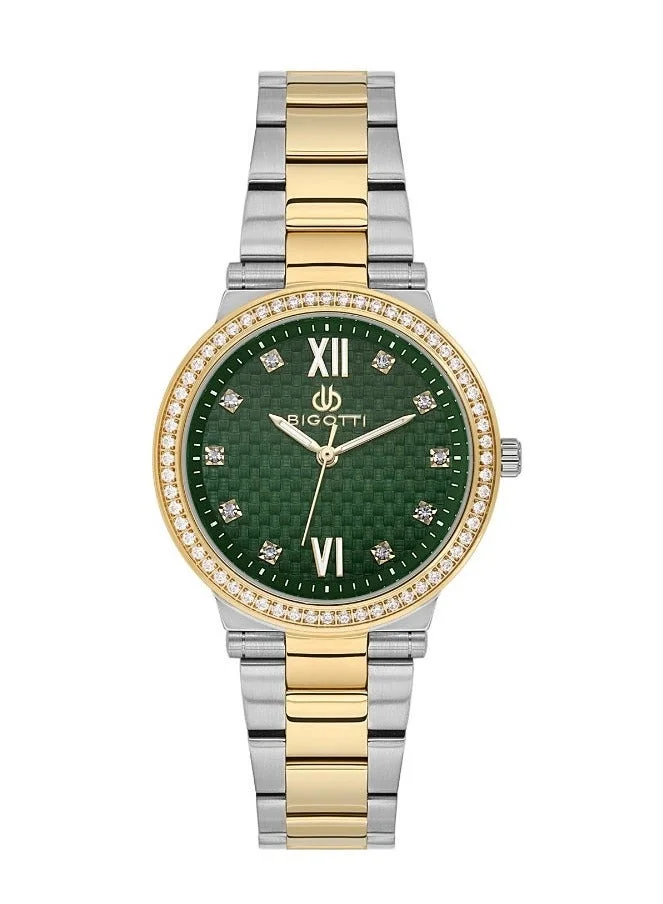 BIGOTTI Bigotti - Raffinato Women Watch | Stainless SteelBrass Case | Analog | Round Dial | Mineral Glass | Japanese Quartz | Water Resistant 30 Meters
