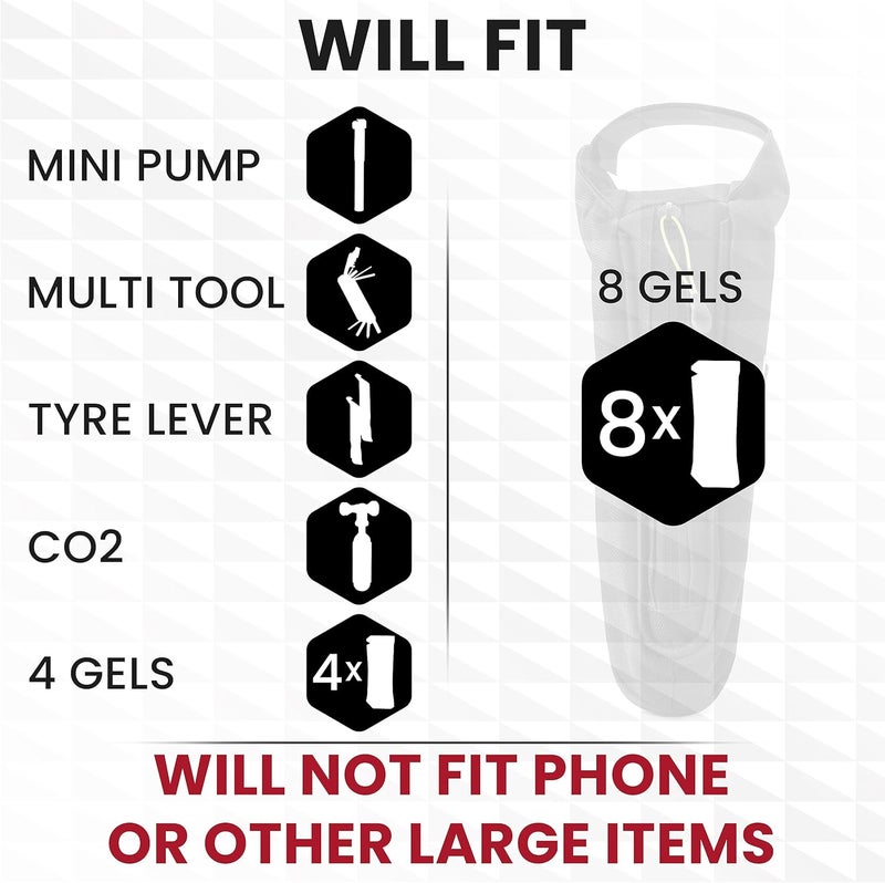 SLS3 Aero Top Tube Bike Bag - Small, Stable & Secure for TT and Triathlon Racing – Tri and Cycling Accessories - Premium Low Profile Design Reduces Drag - Custom Fit Bike Top Tube Bag - Image 5