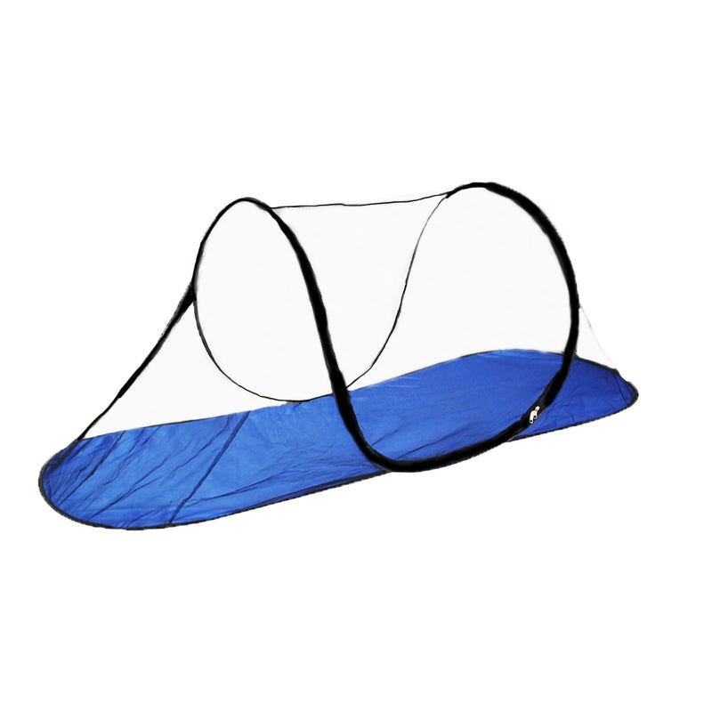 CMINGJ Large Pop Up Mosquito Tent Portable Foldable Mosquito Net with Bottom for Bed Camping Travel Patio Suitable for Outdoor Indoor 78 28 27inch Blue Bottom