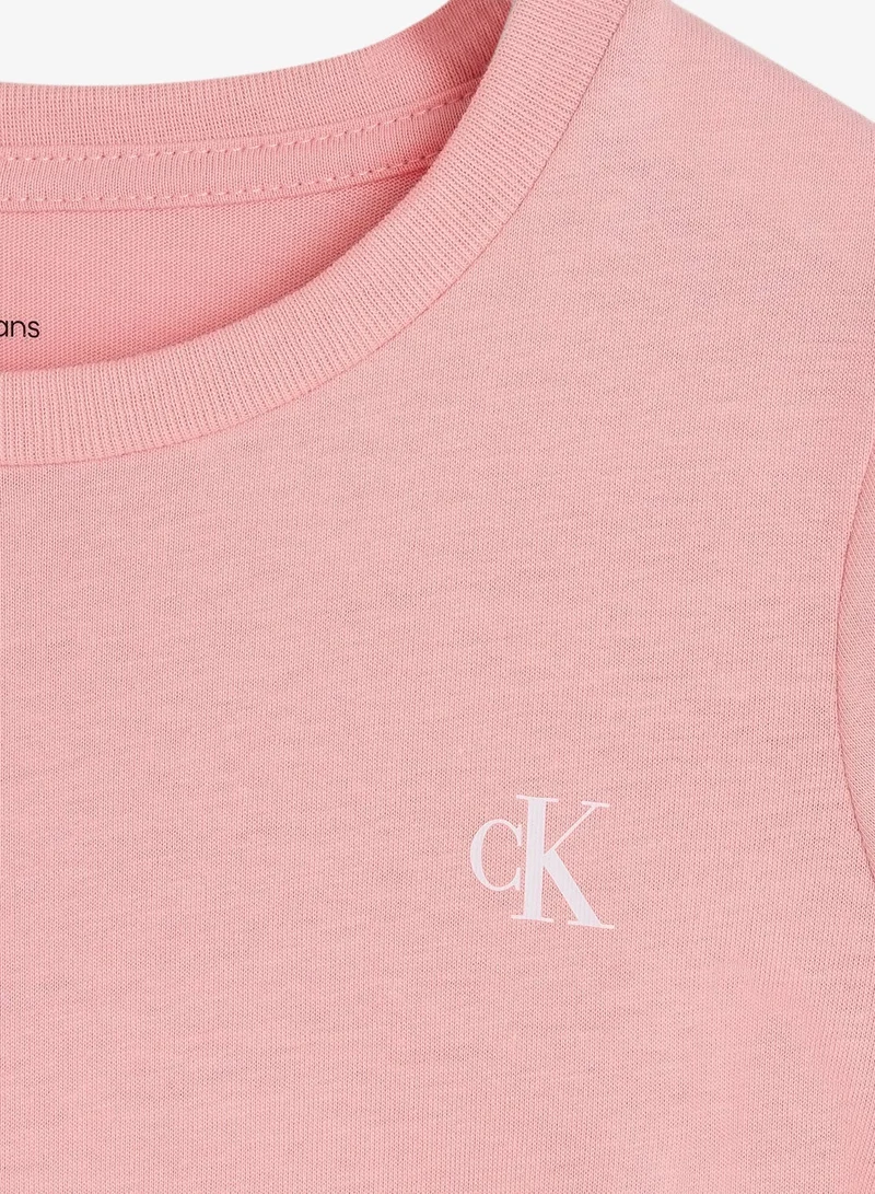 Calvin Klein Jeans 1716 BLACK 2-Pack Monogram Logo T-Shirts for Women | Best Price UAE