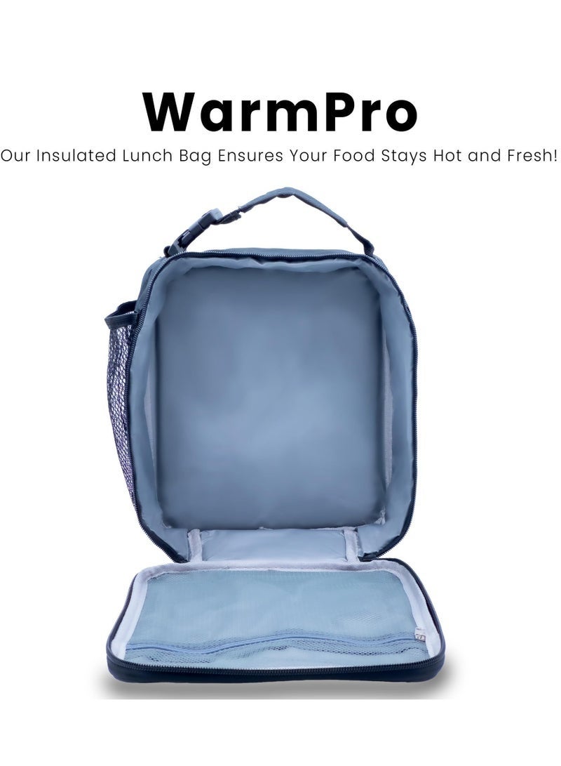 viola Insulated Lunch Bag, Cooler Bag, 6L Lunch Bag for Men and Women, Suitable for Office, Kids School, Adults Work, Picnic, Travel, College, Premium Lunch Bag (Black) - Image 5
