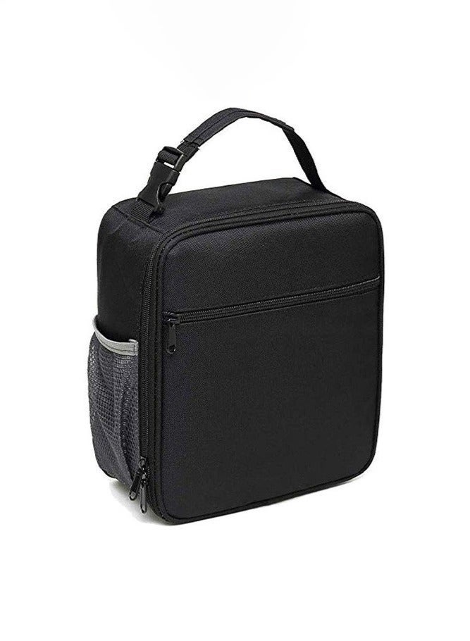 viola Insulated Lunch Bag, Cooler Bag, 6L Lunch Bag for Men and Women, Suitable for Office, Kids School, Adults Work, Picnic, Travel, College, Premium Lunch Bag (Black) - Image 2
