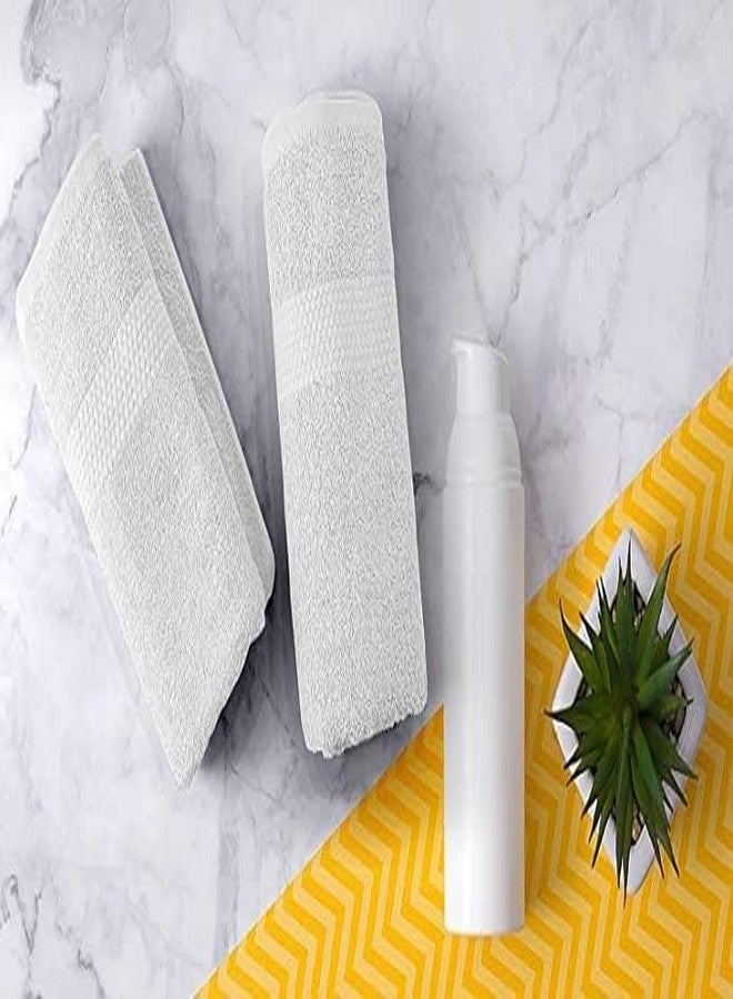 cottontail Cotton Hand Towels (13" X 20" Inches) Set - Ultra-Soft & Absorbent Wash Basin Wipe Napkins for Bathroom Kitchen Hotel - White Small Towel for Face Hair Gym Spa, Pack of 6 - Image 2