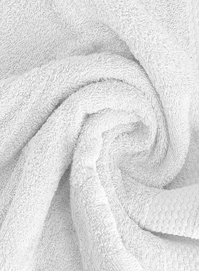 cottontail Cotton Hand Towels (13" X 20" Inches) Set - Ultra-Soft & Absorbent Wash Basin Wipe Napkins for Bathroom Kitchen Hotel - White Small Towel for Face Hair Gym Spa, Pack of 6 - Image 4