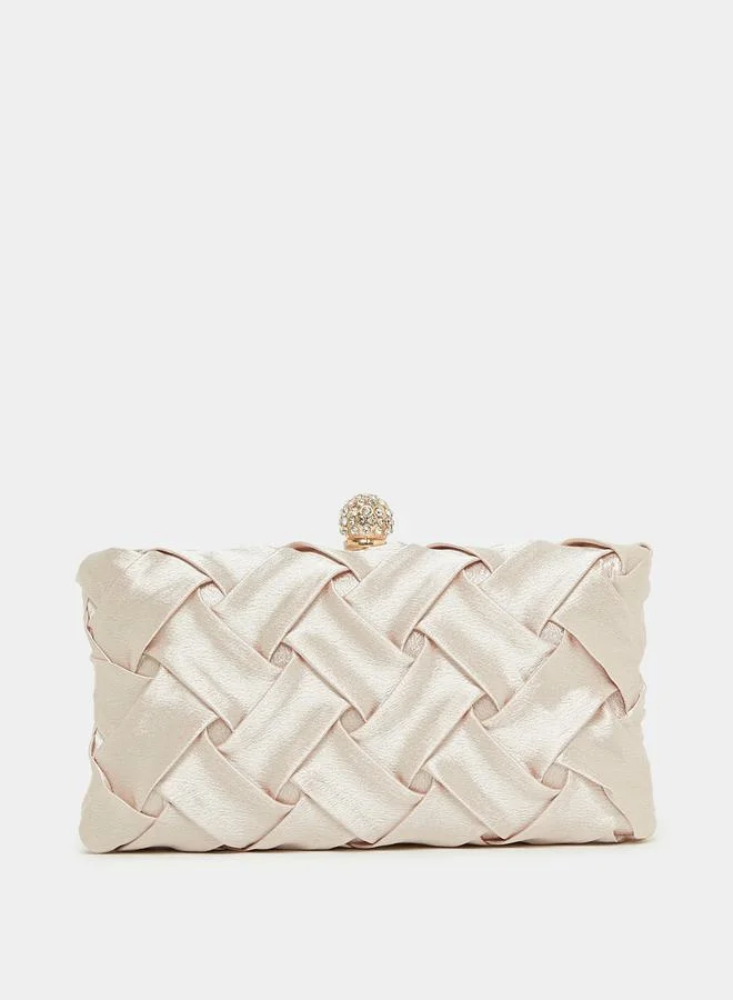 Styli Criss Cross Clutch Bag