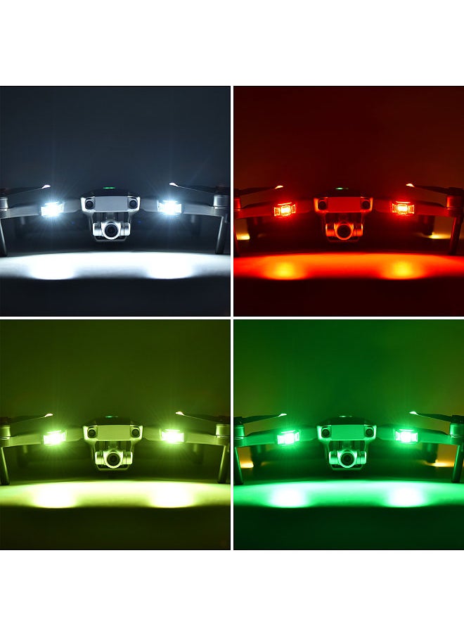 Drone Strobe Lights Signal Warning Light White/Red/Green/Yellow Lights Flashing High Brightness Easy Installation Built-in Rechargeable Battery Replacement for DJI Mavic Mini 2/ Mavic Air 2/ FPV