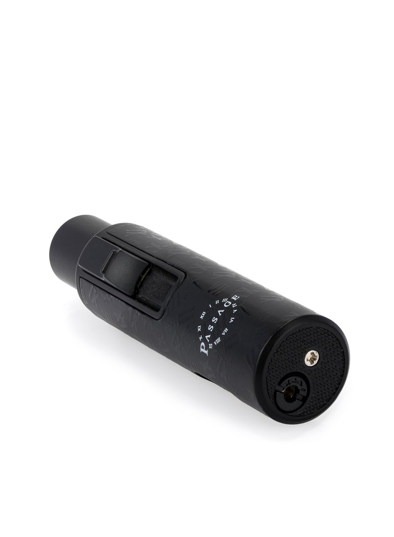 Passage PASSAGE Mini Jet Flame Lighter - Portable Refillable Lighter for Oud,Grill, BBQ, Camping - Windproof and Durable Black - Image 3