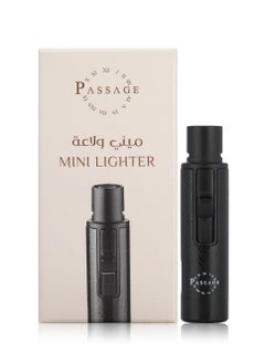Passage PASSAGE Mini Jet Flame Lighter - Portable Refillable Lighter for Oud,Grill, BBQ, Camping - Windproof and Durable Black  - Image 5
