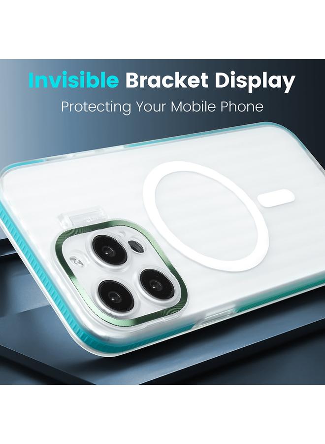 اس-توب جراب لهاتف iPhone 13 Pro Max مع حامل عدسات بحافة ملونة وغطاء مغناطيسي MagSafe للهاتف - Image 3