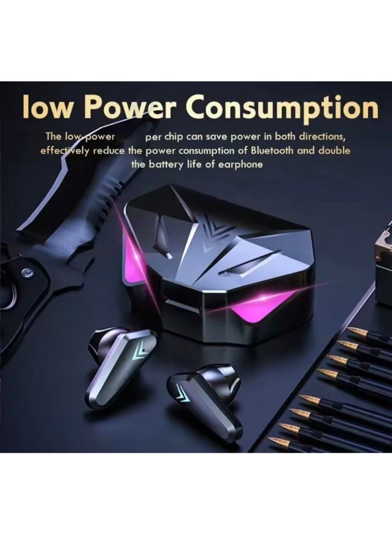 X15 TWS سماعة بلوتوث لاسلكية LED عرض سماعات أذن للألعاب مع ميكروفون سماعات رأس لاسلكية إلغاء الضوضاء سماعات بلوتوث - Image 5