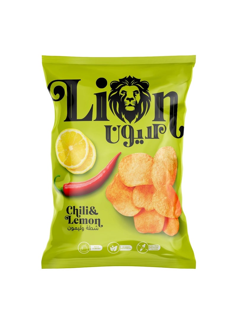 Lion Chili And Lemon Potato Chips 80g