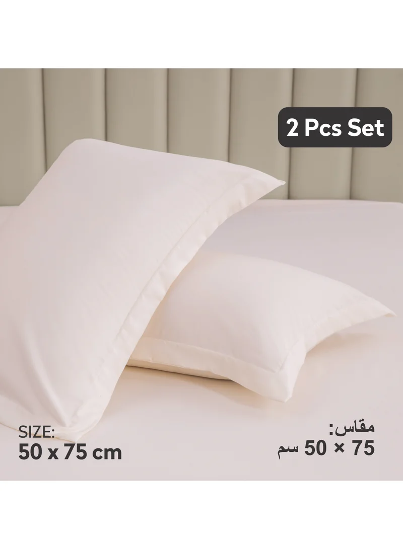Donetella Standard Pillowcase Set of 2, Size 50x75 cm, Ultra Soft Brushed Microfiber, Envelope Closure, Durable, Wrinkle & Fade Resistant Pillow Covers