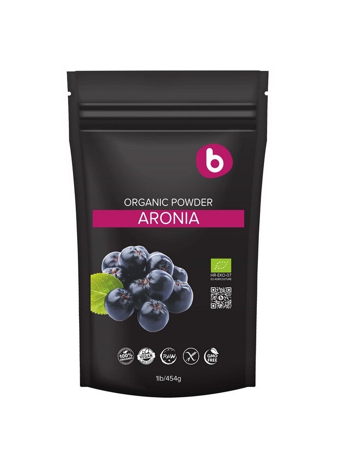 B. Organic Aronia Berry Powder - Black Chokeberry Supplement High in Anthocyanin & Polyphenols for Immune Defend - Chokeberries Organic Superfood - Aronia Berries - Vegan, Gluten-Free, non-GMO - 1lb - Image 1